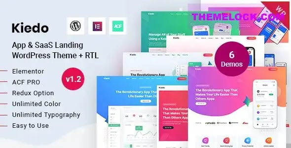 Kiedo v1.8 应用和 SaaS 落地页 WordPress 主题深度评测及性能分析