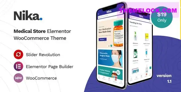 Nika v1.1.22 Medical Elementar WooCommerce 主题深度评测及性能分析