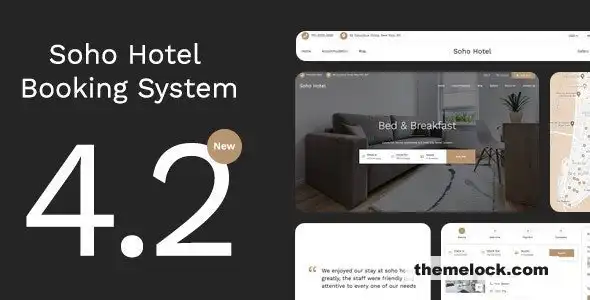 Soho Hotel v4.2.5 响应式酒店预订 WordPress 主题全面评测及性能分析