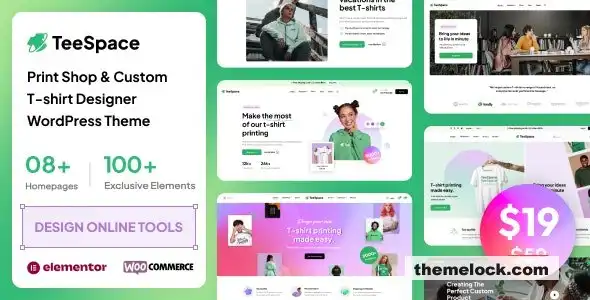 TeeSpace v1.5.6 全面评测：面向创意人士和企业家的定制T恤设计WordPress主题深度分析