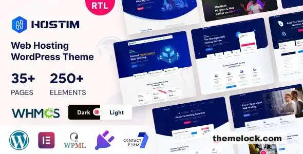 Hostim v4.2.1 网站托管 WordPress 主题（含 WHMCS）全面评测及性能分析