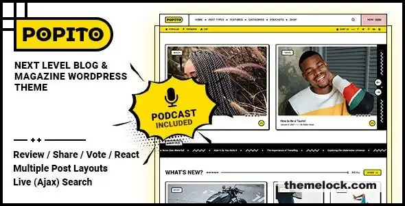Popito v2.0.1 博客和杂志 WordPress 主题深度评测和性能分析