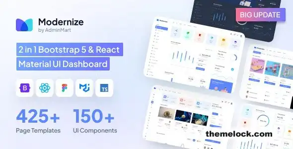 对 Modernize v5.0 Bootstrap 5 和 React MUI 管理后台进行全面评估，以提升用户体验和开发效率