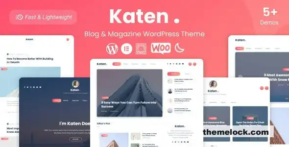 Katen v1.1 博客和杂志 WordPress 主题深度评测及性能分析