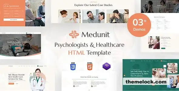 Medunit：现代医疗网站心理学家和医疗保健HTML模板的全面评测