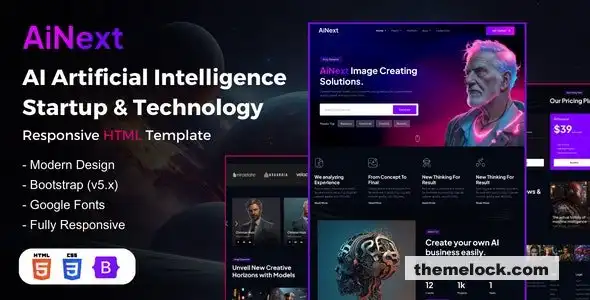 AiNext人工智能机构和初创公司HTML模板综合评测及性能分析
