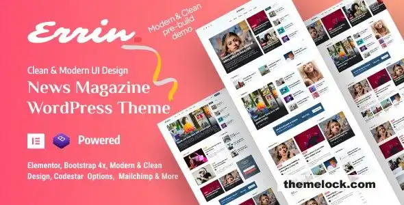 Errin v1.0.6 个人博客 WordPress 主题：功能、性能和自定义选项全面评测
