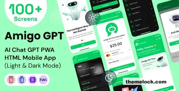Amigo Chat GPT：AI聊天机器人GPT移动应用PWA HTML模板的全面评测