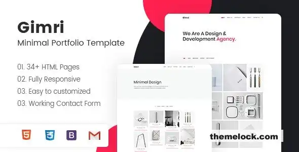 Gimri Minimal Portfolio Template 评测：全面了解其功能和性能