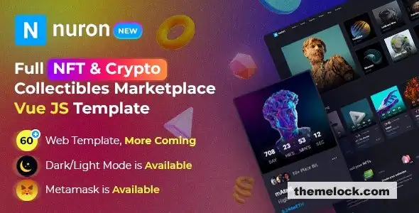 Nuron NFT Vue JS模板评测：功能、性能和自定义选项的全面分析