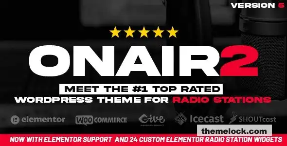Onair2 v5.4.3 电台 WordPress 主题深度评测及性能分析