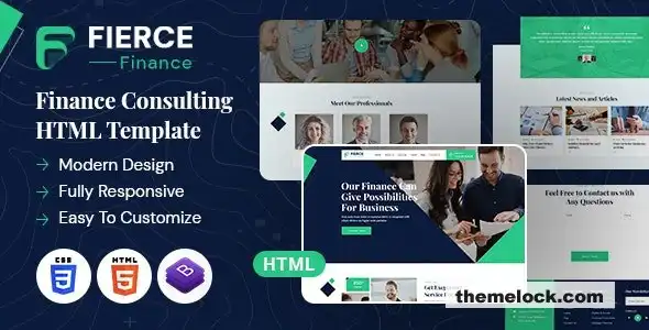 Fierce Finance：金融网站高级HTML模板全面评测