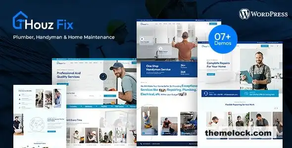 HouzFix v1.0.6 水管工维修服务 WordPress 主题深度评测及性能分析