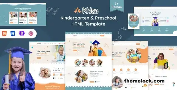 Kidsa幼儿园和学校HTML5模板：教育网站功能、设计和可用性的全面评测