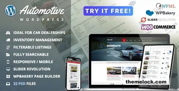 Automotive v13.3.2 全面评测：终极汽车经销商 WordPress 主题，助力提升在线形象和销售业绩