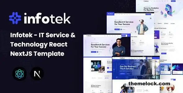 Infotek IT 服务与技术 React NextJS 模板全面评测及性能分析