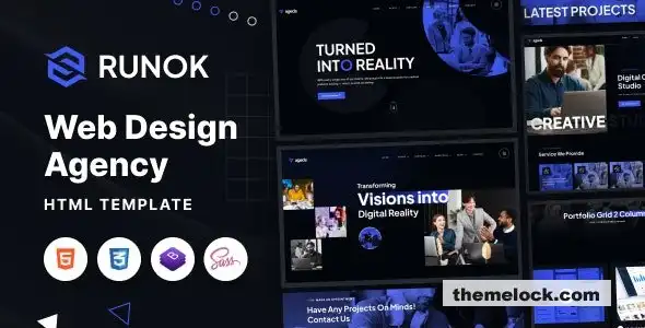 Runok Web Agency HTML5模板深度评测及现代数字代理机构性能分析