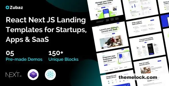 Zubaz：面向现代 Web 开发的初创公司和 SaaS React Next.js 模板的全面评测