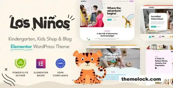 Los Ninos v1.0.10：一款旨在打造引人入胜的学习体验的儿童教育 WordPress 主题的全面评测