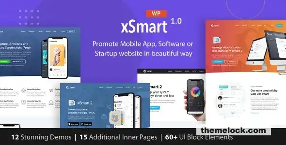 xSmart v1.2.9.4 WordPress主题评测：适用于技术演示、营销机构和推广活动的优质应用落地页解决方案
