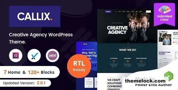 Callix v2.4 创意机构 WordPress 主题（支持 RTL）深度评测及性能分析