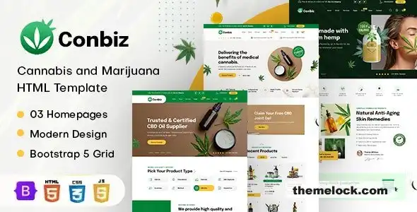 Conbiz医用大麻和CBD油HTML模板功能、性能和用户体验的全面评测