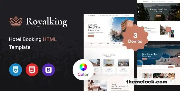Royalking酒店预订HTML模板全面评测及性能分析