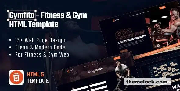 Gymfito健身房HTML模板评测：现代健身网站功能、设计和性能的全面分析