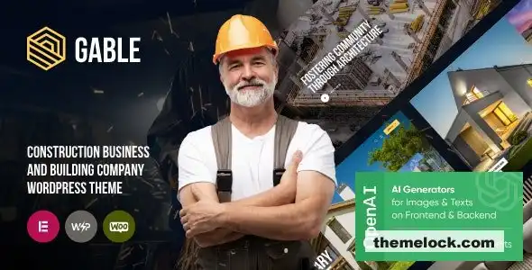 Gable v1.0 建筑和施工 WordPress 主题深度评测和性能分析