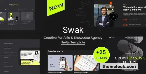 Swak创意作品集和代理机构Nextjs模板：全面评估和性能分析