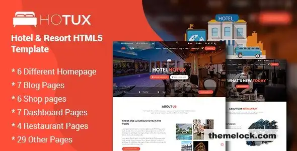 Hotux酒店度假村HTML5模板全面评测及深度分析