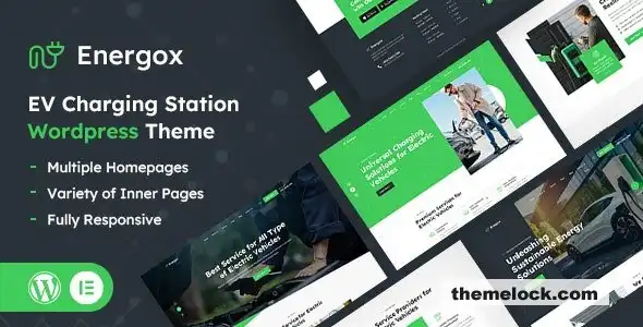 Energox v1.1电动汽车充电站WordPress主题深度评测及性能分析