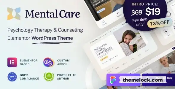 Mental Care v1.0.1 心理治疗与咨询 WordPress 主题：深入评测与分析，涵盖功能、性能及自定义选项，专为心理健康专业人士打造