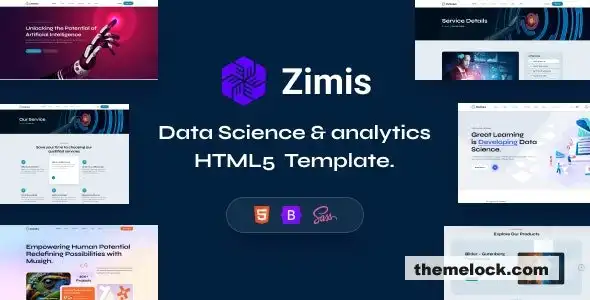 Zimis 数据科学与分析 HTML5 模板综合评测及性能分析
