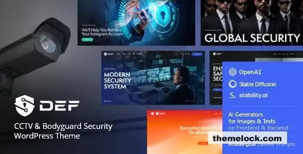 Def v1.1 WordPress主题评测：适用于监控和保镖网站的全面安全功能