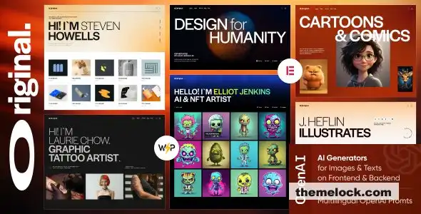 原版 v1.0 插画师和艺术家作品集 WordPress 主题深度评测与分析