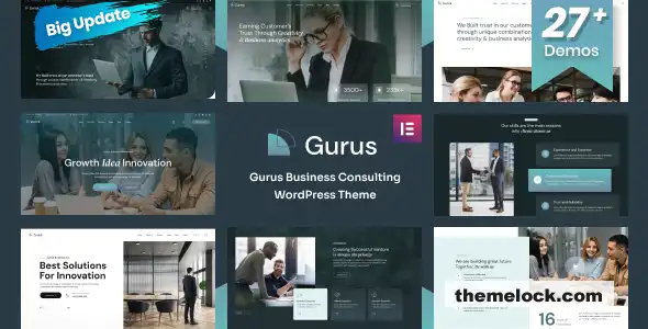 Gurus v1.0.5 商业咨询 WordPress 主题功能和性能全面评测