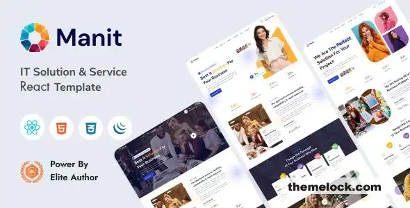 Manit IT 解决方案和技术 React 模板全面审查和性能分析