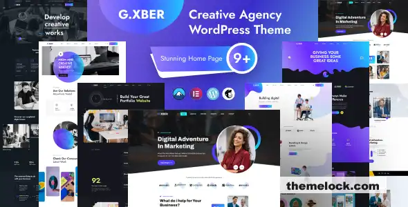 Gxber v1.0.2 全面评测：一款用于增强网页设计和功能的现代创意机构 WordPress 主题