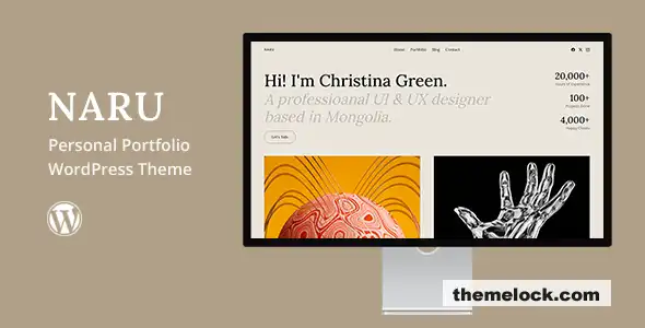 Naru个人作品集WordPress主题功能、性能和自定义选项的全面评测