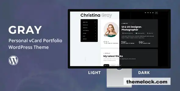 Gray v1.0 个人作品集 WordPress 主题功能、性能和自定义选项全面评测