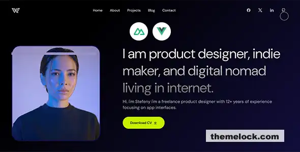 Wize：终极创意个人作品集 Nuxt js 模板，适用于现代网页设计，全面评测