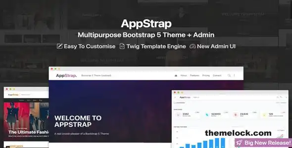 AppStrap v40 全面评测：一款功能全面的 Bootstrap 5 主题，具备高级管理后台界面功能