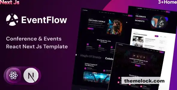 EventFlow 全面评测：一款基于 React 和 NextJS 构建的尖端活动和会议组织模板