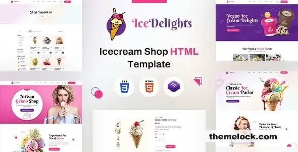 对 IceDelights 的全面评估：一款现代化的响应式冰淇淋店 HTML 模板，旨在提升用户体验并打造无缝的在线形象