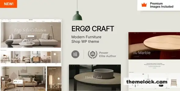 ErgoCraft v1.4 家具店 WordPress 主题功能、性能和自定义选项全面评测