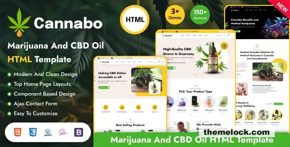 Cannabo 全面评测：一款面向医用大麻和医用大麻企业的优质 HTML 模板
