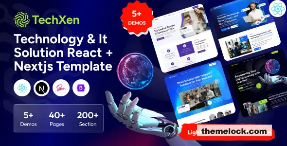 Techxen 全面评测：一款基于 React 和 NextJS 构建的尖端技术和 IT 解决方案模板