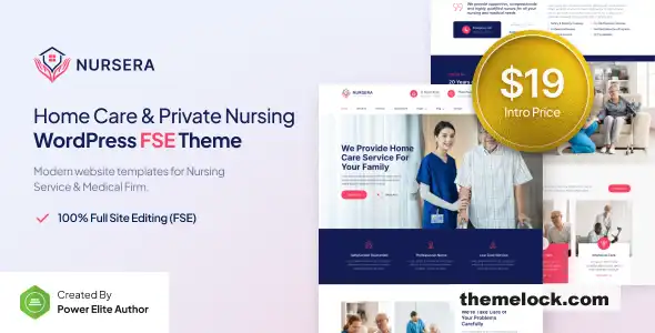 Nursera v100 家庭护理和私人护理 FSE WordPress 主题全面评测与分析