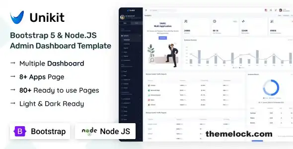 Unikit 全面评测：一款用于简化 Web 开发的现代化 Bootstrap 和 Node 管理后台模板
